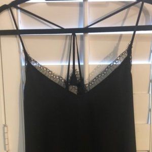 Black Cami with Lace trim Neckline